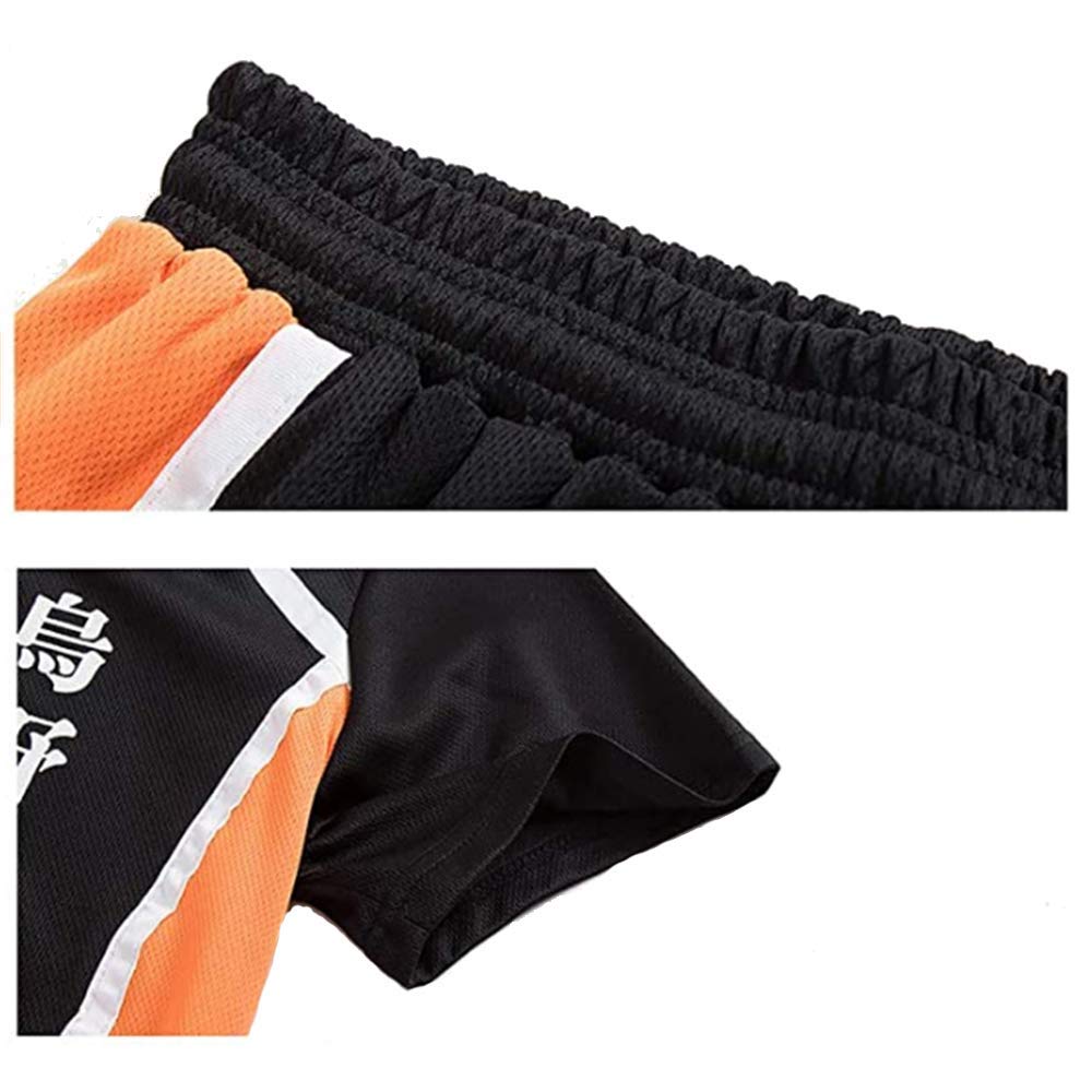 XIAMUSZ Karasuno Cosplay Costume Jersey Halloween Uniform Shorts Shirt (M, Color 6)
