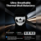 2025New Creepy Skull Balaclava Mask Ghost Skeleton Face Halloween Costume Cosplay Tactical Anti-UV Motorcycle Cycling Black