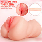 ZEMALIA 3 in 1 Pocket Pussy Male Masturbator Sex Toys for Men, 3D Textured Sex Doll with Sexy Mouth Realistic Vagina Tight Anus, Mens Stroker Adult Toy for Man Masturbation
