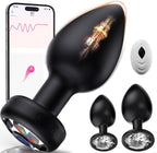 Anal Plug Vibrating Butt Plug, Adult Sex Toys 3PCS Silicone Anal Plugs, Anal Sex Toys with Remote Control 10 Vibrating Vibrator for Men, Anal Toys Adult Sex Toy & Games Prostate Massager