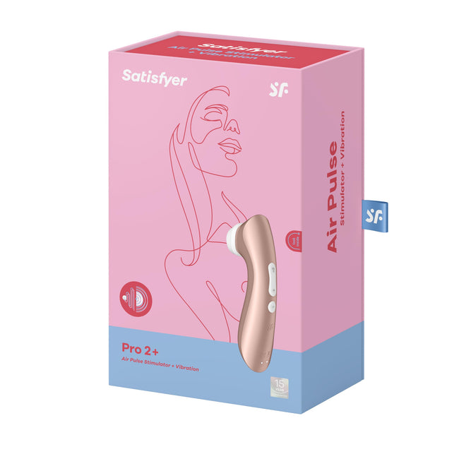 Satisfyer Pro 2+ Vibrator Sex Toy | Adult Toys for Women | Best Sucking Clitoral Stimulation Vibrator | Vibrating Sexual Pleasure Device | Stimulation Vibrators | Female Wellness Tools (Rose Gold) Main Image