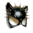 MasqStudio Red Black Cat Woman Dress up Cosplay Party Masquerade Mask Spiky Halloween (Black)
