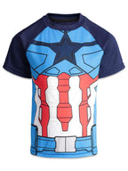 Marvel Avengers Big Boys 4 Pack Cosplay Athletic T-Shirts Black Panther, Hulk, Captain America & Spiderman 10