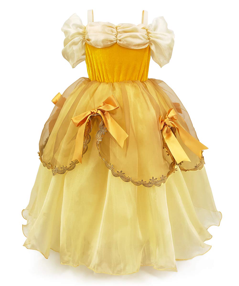 Girls Cinderella Costumes Halloween Princess Dress Up Fancy Birthday Party Ball Gown