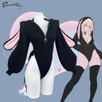 KORURACLUB Cosplay Sexy Bunny Outfit Cosplay lingerie for women Animal Costumes Bunny Bodysuit (Black,XS-M)