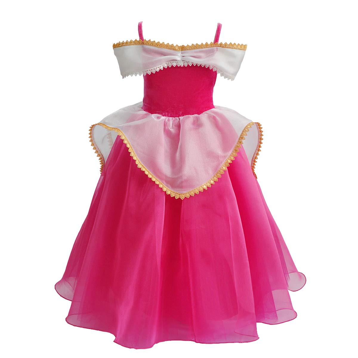 Girls Cinderella Costumes Halloween Princess Dress Up Fancy Birthday Party Ball Gown