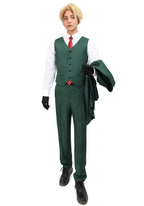 C-ZOFEK US Size Men's Cosplay Costumes Shirt Jacket Pant Uniform Suit Halloween Party Outfits,Small Green