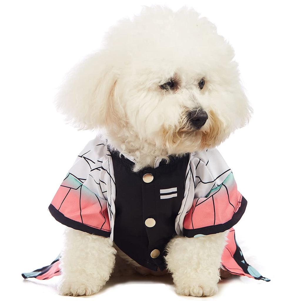 Coomour Dog Costume Pet Clothes Cat Cosplay Outfits Funny Small Dog Costumes (M,White)