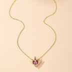 POYAMUSE Anime Guardian Star Pendant Necklace for Women Tsukino Usagi Cosplay Jewelry-heart