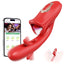Vibrator Adult Sex Toys for Women, APP Remote Control Tongue Rose Sex Toy Dildo Vibrators G Spot Vibrator with 9 Licking Sucking & Flapping Clitoral Stimulator Anal Nipple for Female Men Couples