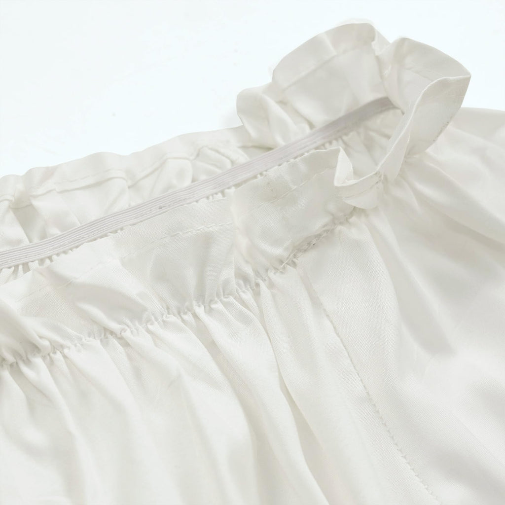 Womens Renaissance Peasant Blouse Off Shoulder Trumpet Sleeve Tops(S,Z2880C)