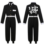 Mscawow Kids Anime Costume Kamado Tanjir Cosplay Kimono Set Halloween Costume with Green Cloak & Belt for Boys