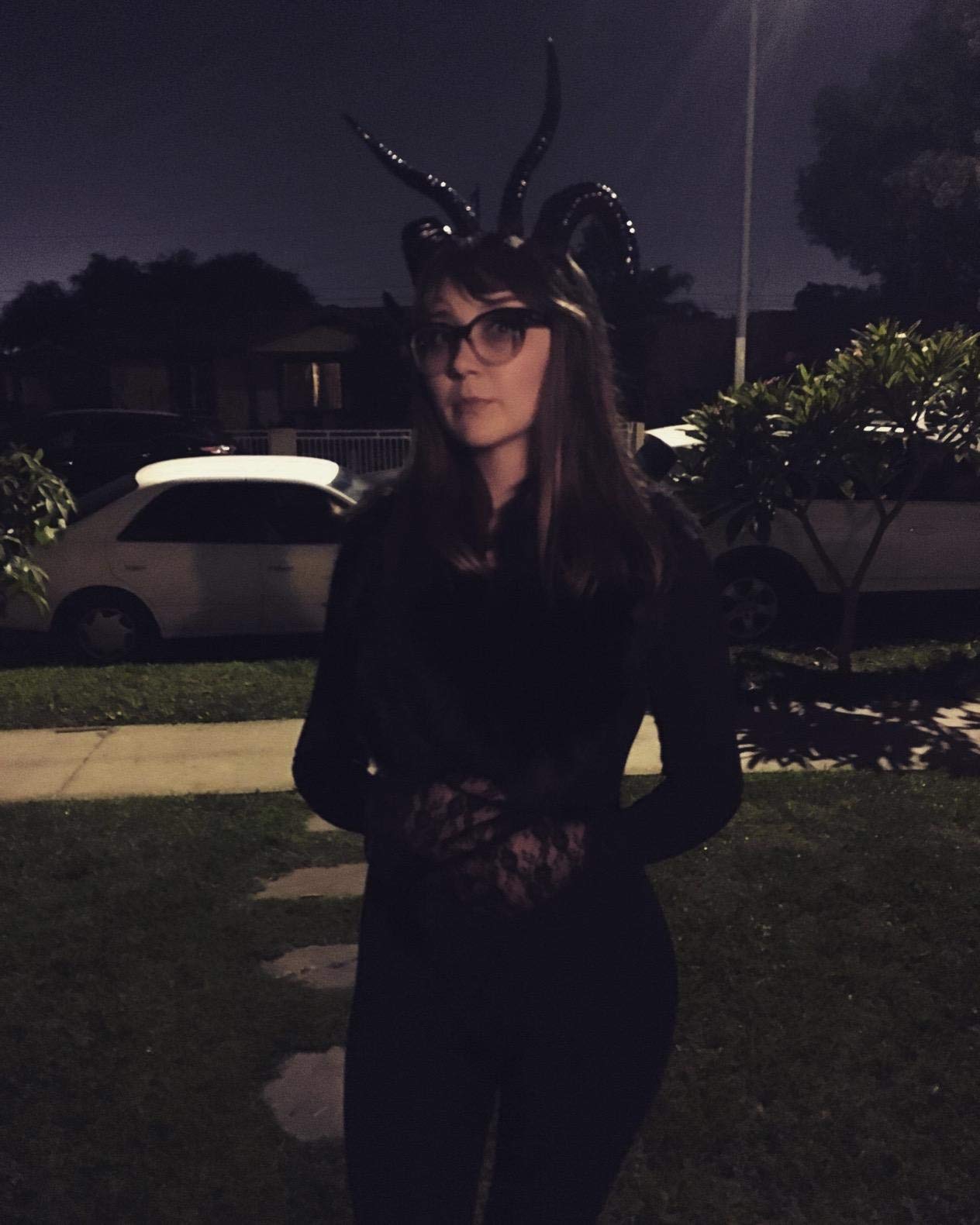 Qhome Gothic Antelope Sheep Horn Hoop Headband Forest Animal Aries Exhibition Cosplay Deluxe Costume Horns