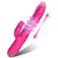 Thrusting Rabbit Vibrator, G Spot Clitoral Vibrator Waterproof & Rechargeable Realistic Silicone Dildo Vibrator with 3 Thrusting & 10 Vibrating Modes, Rose Sex Toys for Women