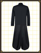 ABOJJFAC Black Cosplay High School Uniform With Earrings Wig Anime Jacket Pants Full Set For Halloween Costume (WigUniform, XXL)