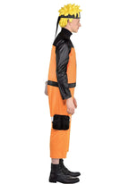 Party City Naruto Costume for Adults, Standard Size, Includes Black and Orange Zip Jumpsuit, Holster, and Headpiece