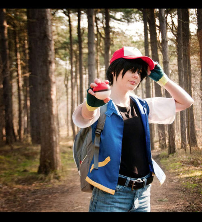 Coslover Anime Kids Adult Hoodie Jacket Shirt Gloves Hat Sets Cosplay Costume Blue, 10 Main Image