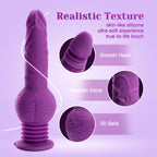 Tracy's Dog Thrusting Dildo Vibrator - Pulse Pounding Dildo G-Spot Anal Stimulation with 10 Vibrating & 3 Bouncing Modes, 9.29 Inch Realistic Dildos Adult Toys Sex Toys for Women Men Couples(Drillme)