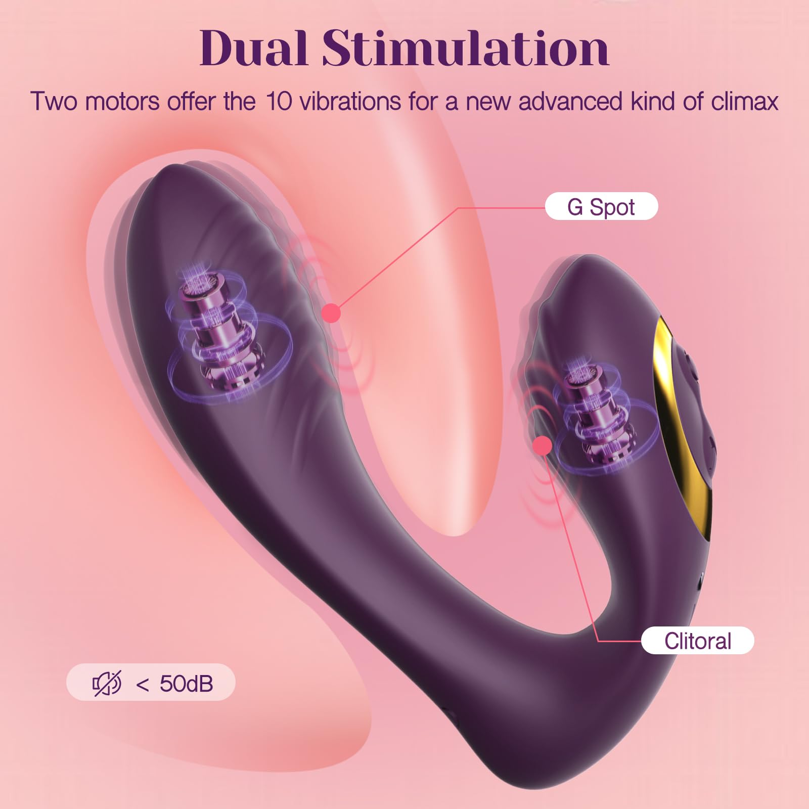 Tracy's Dog Wearable Clitoral G Spot Vibrator, Remote Control Adult Sex Toys for Women Couple, Powerful Quiet Panty Vibrators, Flexible Vibrating Adult Toy Stimulator with 10 Vibration