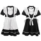Men's Maid Cosplay Costume Dress Suit, Big Hemline Flared Outfit, Funny Stage Performance Cosplay Set (Medium)