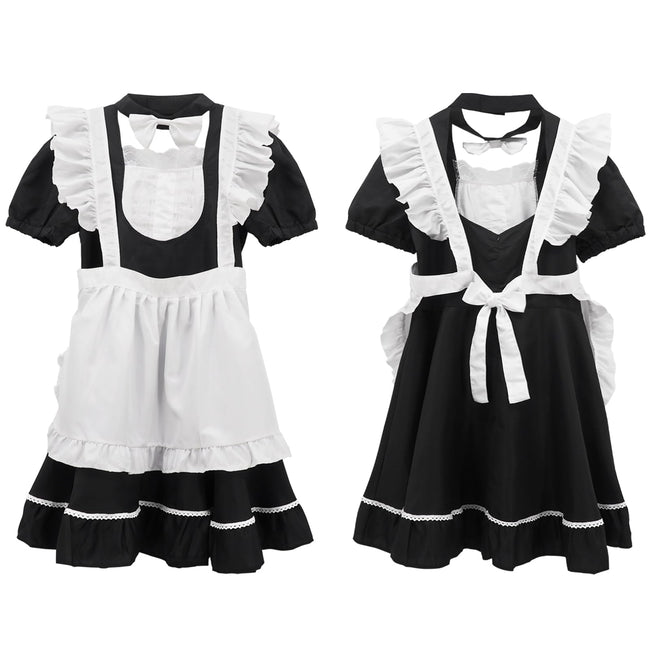 Men's Maid Cosplay Costume Dress Suit, Big Hemline Flared Outfit, Funny Stage Performance Cosplay Set (Medium) Main Image