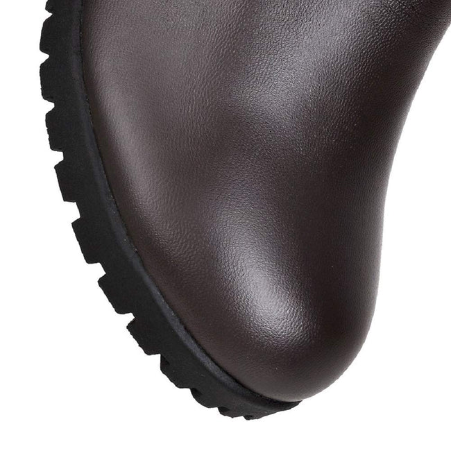 ACE SHOCK Men's Cosplay Boots Knee High Equestrian Boots Costume Shoes (11, Brown) Main Image