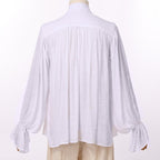 Men Pirate Shirt Women Vampire Renaissance Shirts Victorian Ruffled Medieval Costume Cotton Linen Shirt