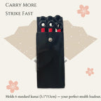 OOHGLITZ 11-Piece Anime Ninja Cosplay Kit, Ninja Kunai (10.2"+5.1"), Shuriken Ninja Stars (3.5") Set with Pouch for Anime Fans, Ninja& Martial Arts Props Black