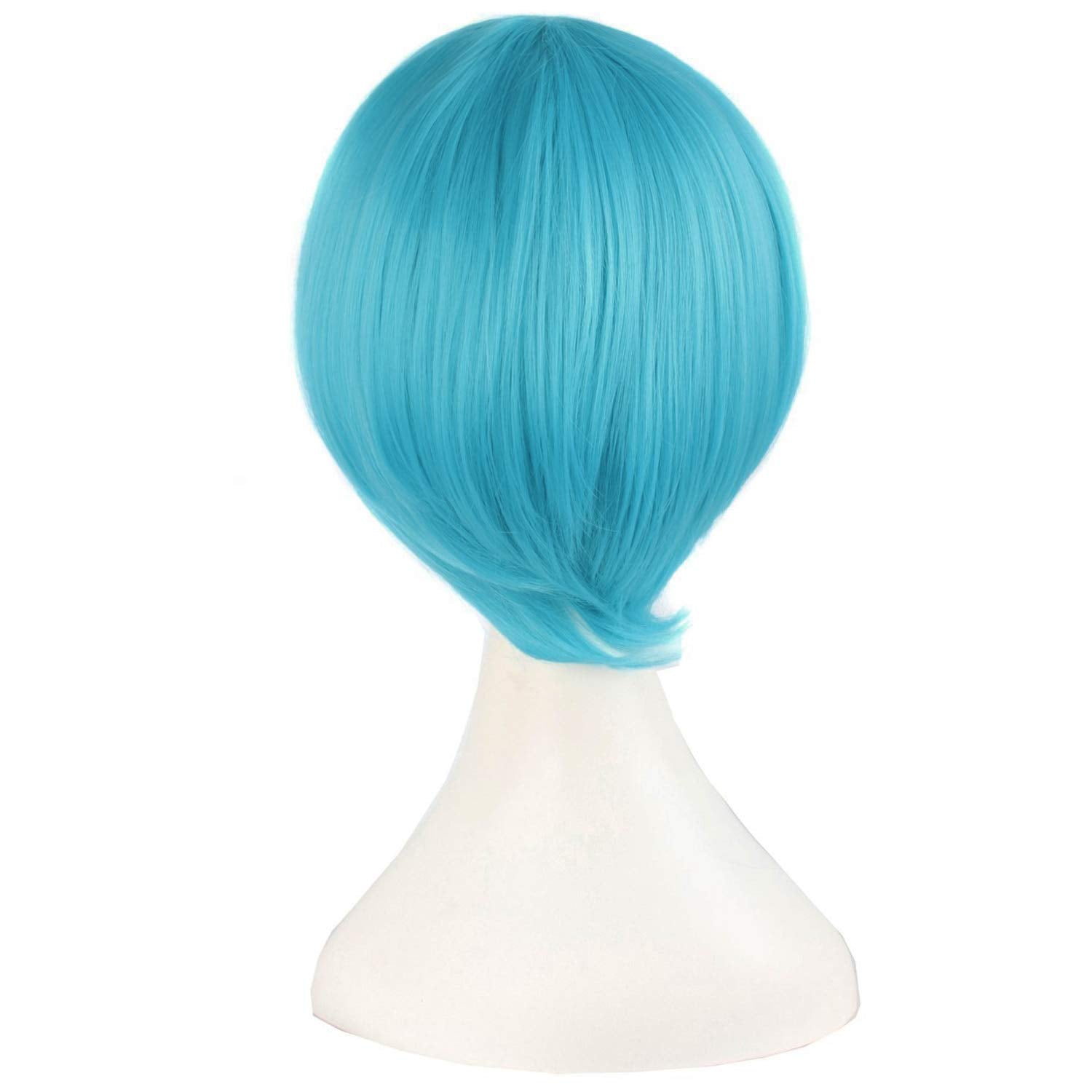 MapofBeauty 47"/120cm Fashion Long Straight wig Cosplay wig (Cyan Blue)