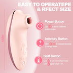 Sucking Vibrator Adult Sex Toys - Heating Pulse Pure Sucker APP Remote Clitoral Vibrator with 5 * 5 Suction, Clitoris Nipple Stimulator Waterproof Rose Sex Toys for Women Female Couples Pleasure