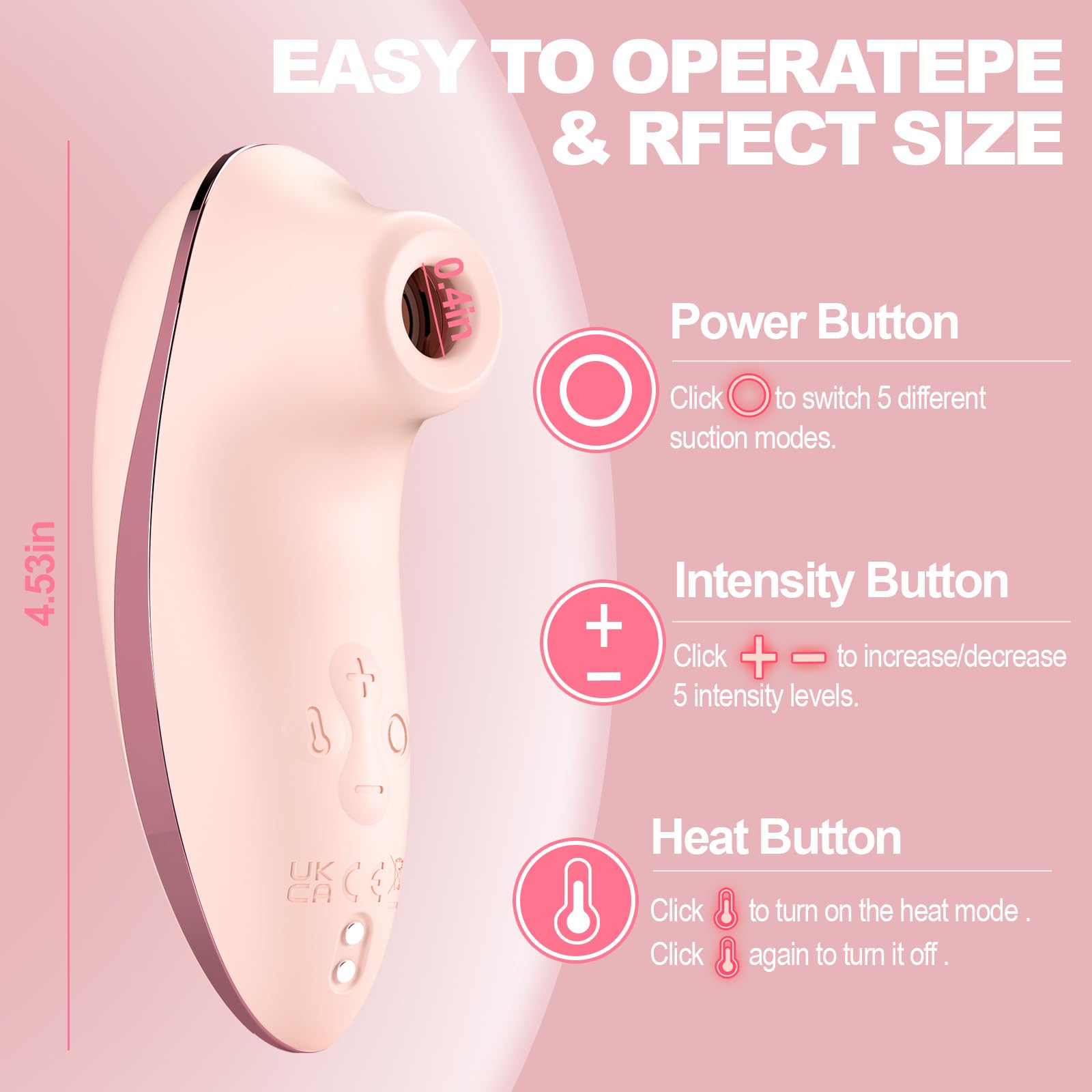 Sucking Vibrator Adult Sex Toys - Heating Pulse Pure Sucker APP Remote Clitoral Vibrator with 5 * 5 Suction, Clitoris Nipple Stimulator Waterproof Rose Sex Toys for Women Female Couples Pleasure
