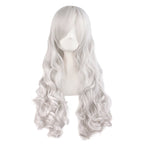 TSNOMORE White Pigtail Wig for Women Synthetic Long Curly Cosplay Wig Halloween Costume Party Cosplay Wig (Color-10)