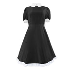 Tvnxdgl Alice Costume Women Wonderland Maid Outfit Anime Lolita Dress Halloween Cosplay Maid Apron Gloves Headband Socks Set 2XL