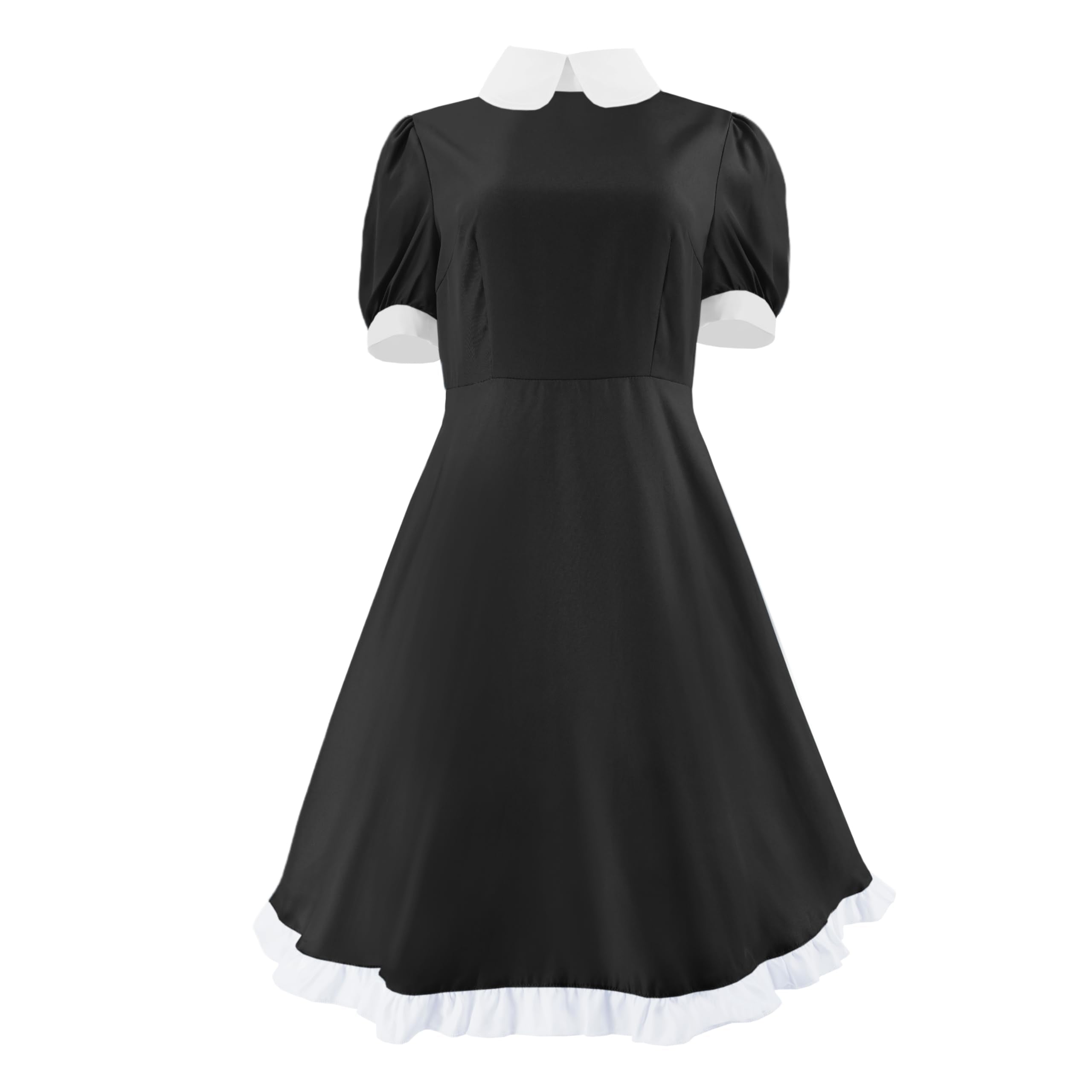 Tvnxdgl Alice Costume Women Wonderland Maid Outfit Anime Lolita Dress Halloween Cosplay Maid Apron Gloves Headband Socks Set 2XL