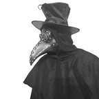 Stegosaurus Plague Doctor Bird Mask Long Nose Beak Cosplay Steampunk Halloween Costume Props Latex Material