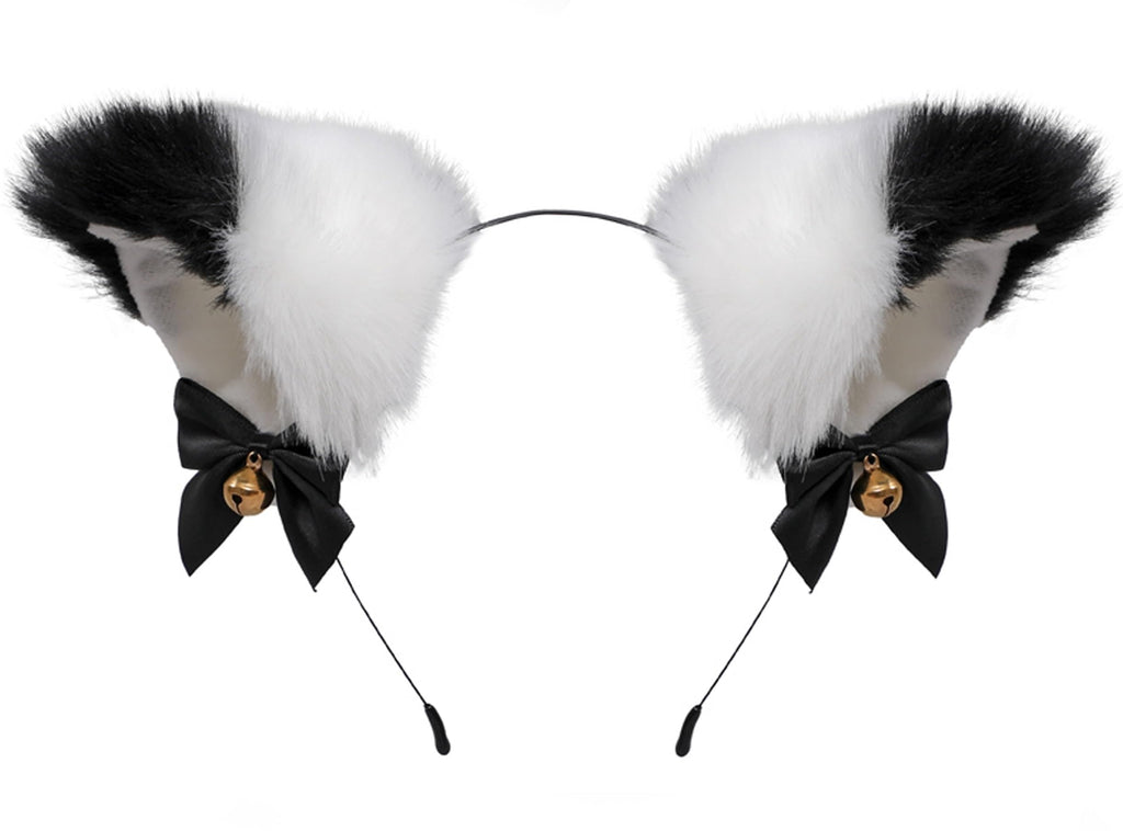 Wannsee Anime French Maid Apron Lolita Fancy Dress Cosplay Costume Furry Cat Ear Gloves Socks set(3XL)