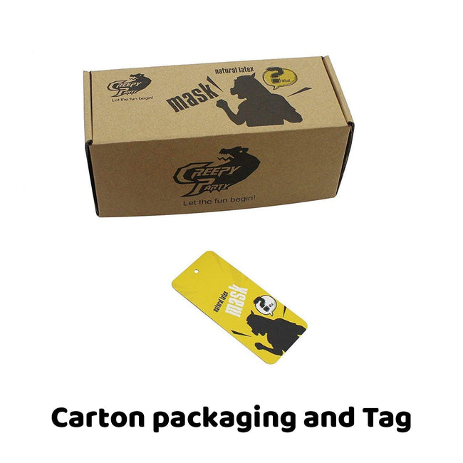 CreepyParty Horse Mask Party Dress Up Horse Head masks for adults Men Masquerade (brown) Main Image