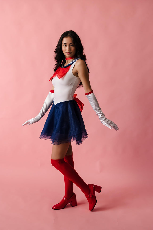 Playhaus Costumes Sailor Costume – Women Anime Moon Diva Outfit, Adult Halloween Festival Party Cosply Set (Navy Blue, S) Main Image