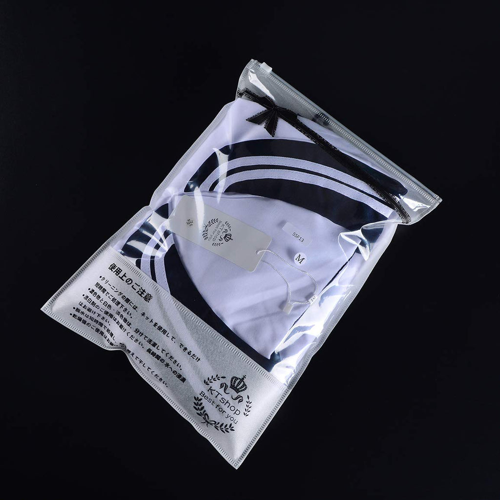 Japanese School Girls Uniform Sailor Navy Blue Pleated Skirt Anime Cosplay Costumes with Socks Set(SSF13) 2XL(Tag 3XL)