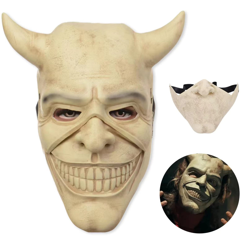 Panamanta The Black Phone Mask Horror Movie The Grabber Cosplay Costume Mask for Halloween Men's Costume Mask Cosplay Masquerade Prop