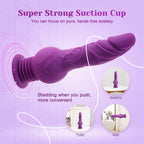 Tracy's Dog Thrusting Dildo Vibrator - Pulse Pounding Dildo G-Spot Anal Stimulation with 10 Vibrating & 3 Bouncing Modes, 9.29 Inch Realistic Dildos Adult Toys Sex Toys for Women Men Couples(Drillme)
