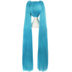 MapofBeauty 47"/120cm Fashion Long Straight wig Cosplay wig (Cyan Blue)