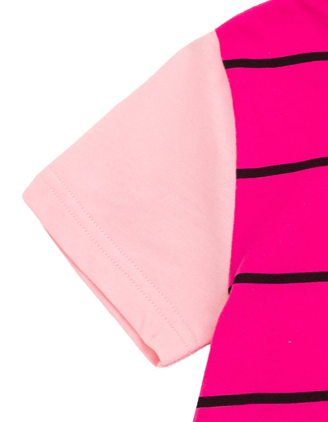 Disney Winnie The Pooh Piglet Mens Hooded Matching Family Cosplay T-Shirt Pink Large Main Image