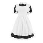 Tvnxdgl Alice Costume Women Wonderland Maid Outfit Anime Lolita Dress Halloween Cosplay Maid Apron Gloves Headband Socks Set 2XL