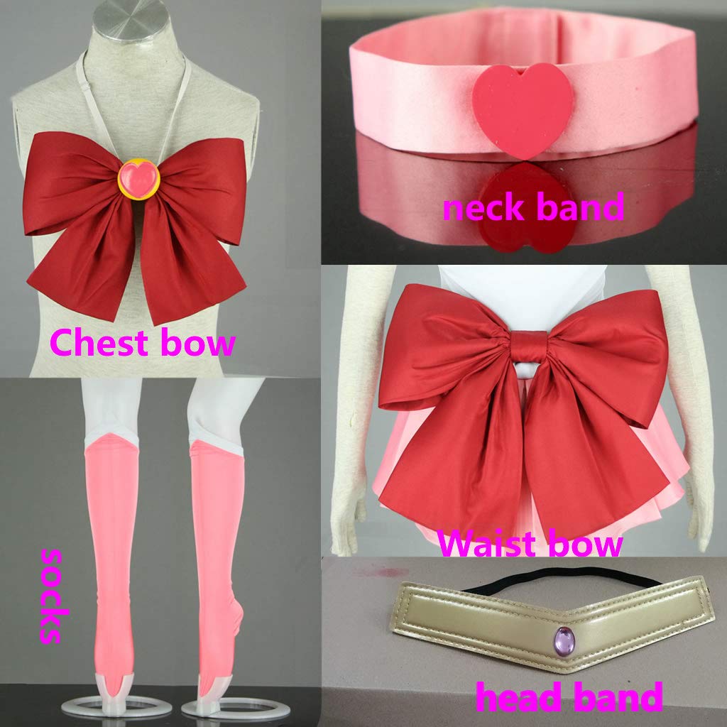 OURCOSPLAY Women's Chibiusa Cosplay Costume 7 Pcs Set (Women XXXL)