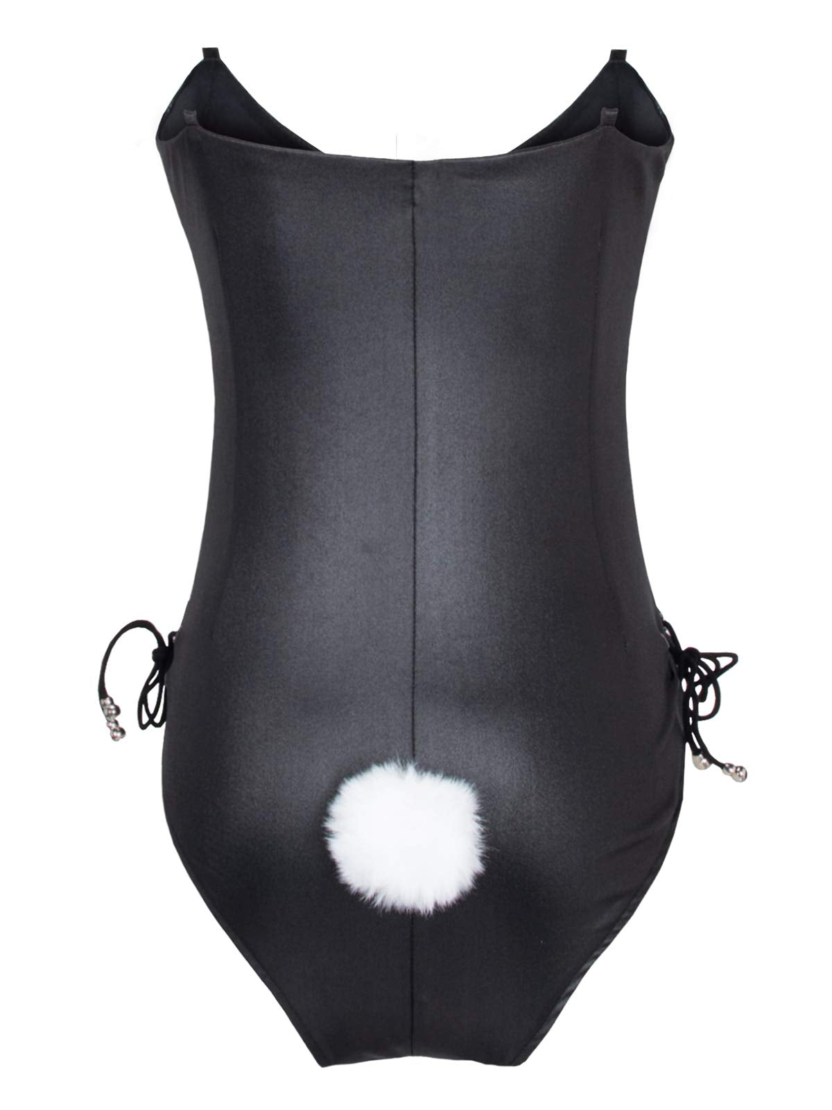 Womens Bunny Costume Girl Suit Senpai Cosplay Anime Role Costume One Piece Bodysuit Removable Padded with Stockings Set (S)