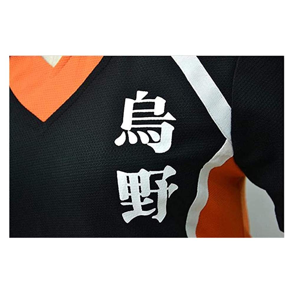 CHLOBLOM Karasuno Uniform Shouyou Hinata Cosplay Costume Shirt Shorts Volleyball Jersey (Small, Color 6)