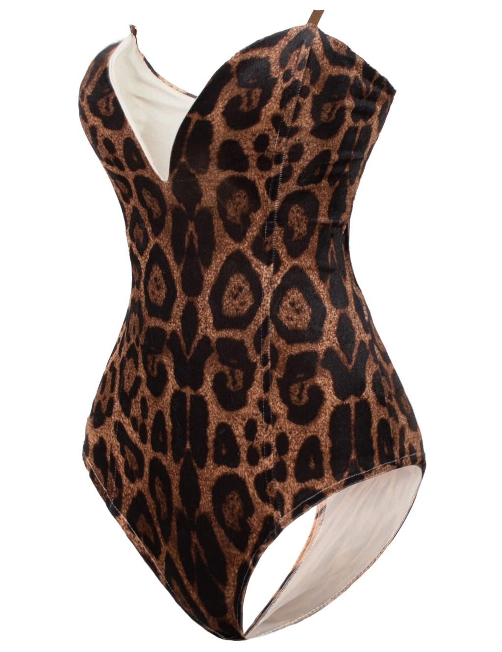 Anime Womens Bunny Girl Costume One Piece Bodysuit Halloween Cosplay Catsuit Bunny Headband Stockings Set(Leopard L)