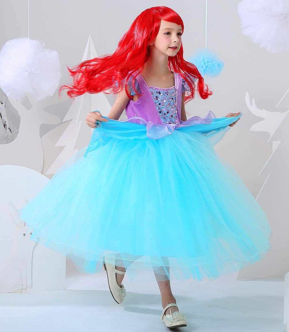 Girls Cinderella Costumes Halloween Princess Dress Up Fancy Birthday Party Ball Gown