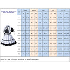 Wannsee Anime French Maid Apron Lolita Fancy Dress Cosplay Costume Furry Cat Ear Gloves Socks set(XL)
